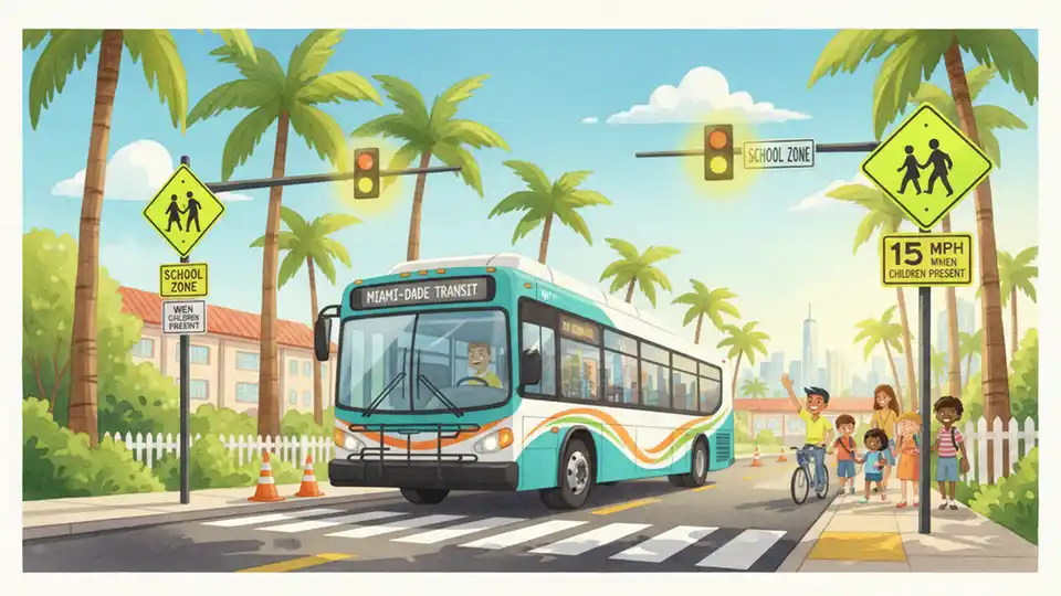 Route 2 Stop Adjusts for School Zone Safety