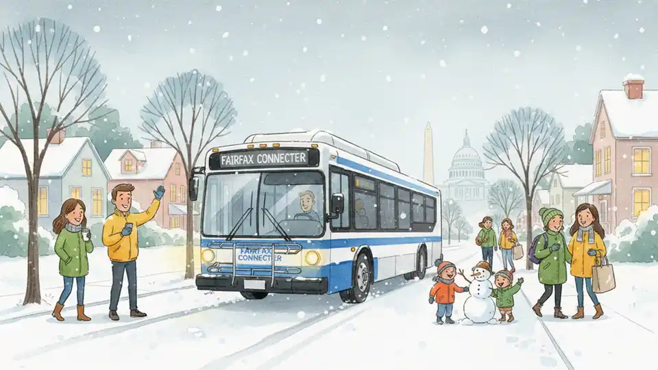 Fairfax Connector Adapts Routes for Snow Safety