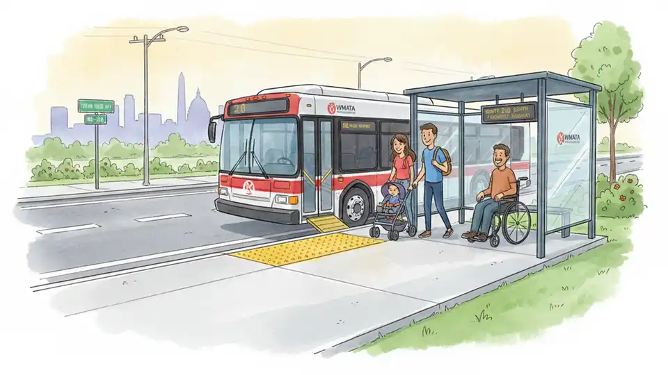 WMATA Upgrades Bus Stops for Accessibility
