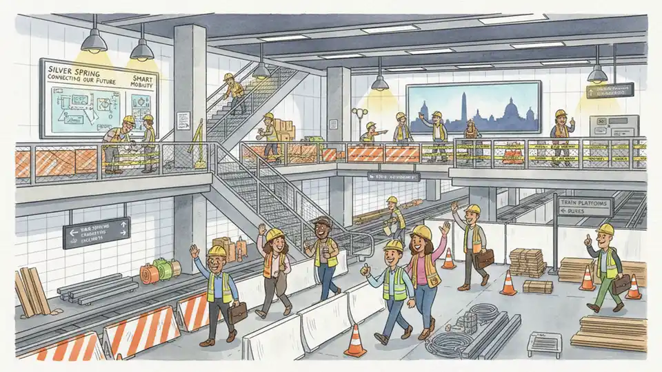 Silver Spring Station Builds Multi-Transit Hub
