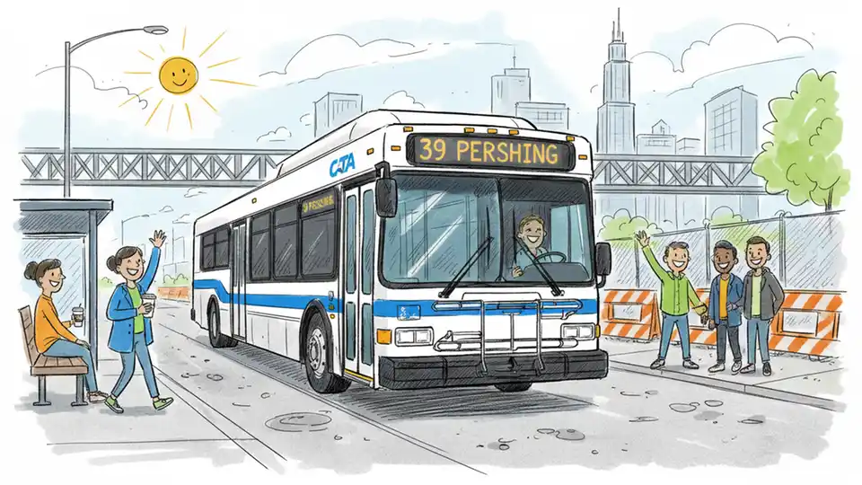 CTA Reroutes Bus 39 Around Construction Zone