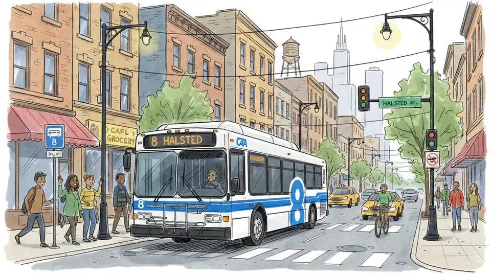 Chicago Route 8 Detours for Year-Long Work