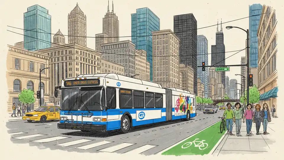 Chicago CTA Reroutes Buses for Canal Street Work