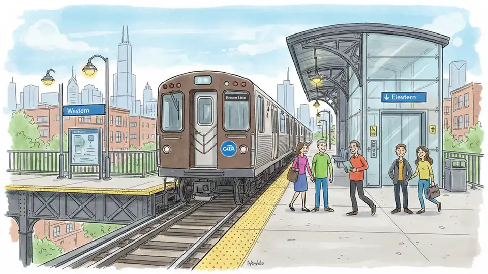 CTA Brown Line Upgrades Elevator at Western Station
