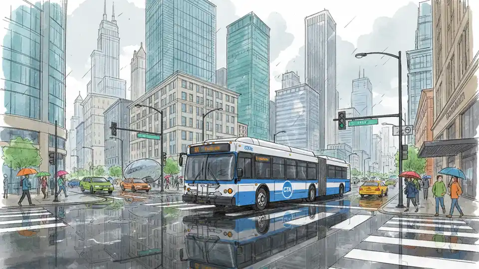 CTA Reroutes Bus to Maintain Service During Flooding