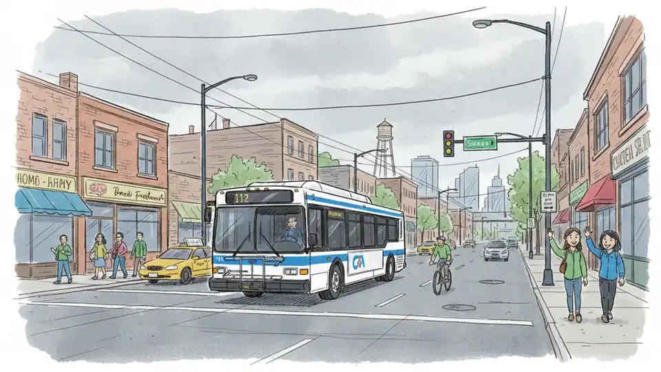 CTA Reroutes Bus 112 Around Street Blockage