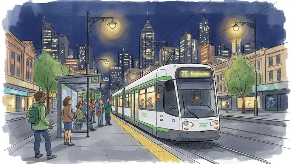 Melbourne Route 75 Trams Resume After Night Fault