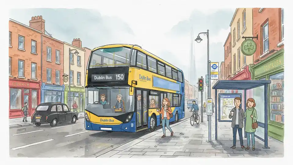Dublin Bus Route 150 Adjusts for Roadworks