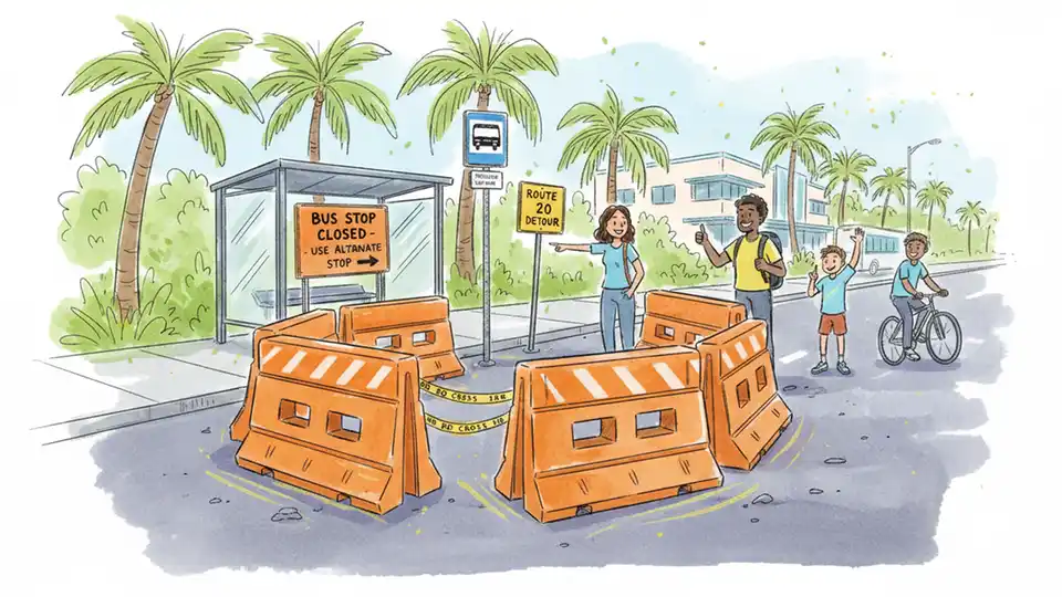Greater Miami Stop Closed for Construction Work