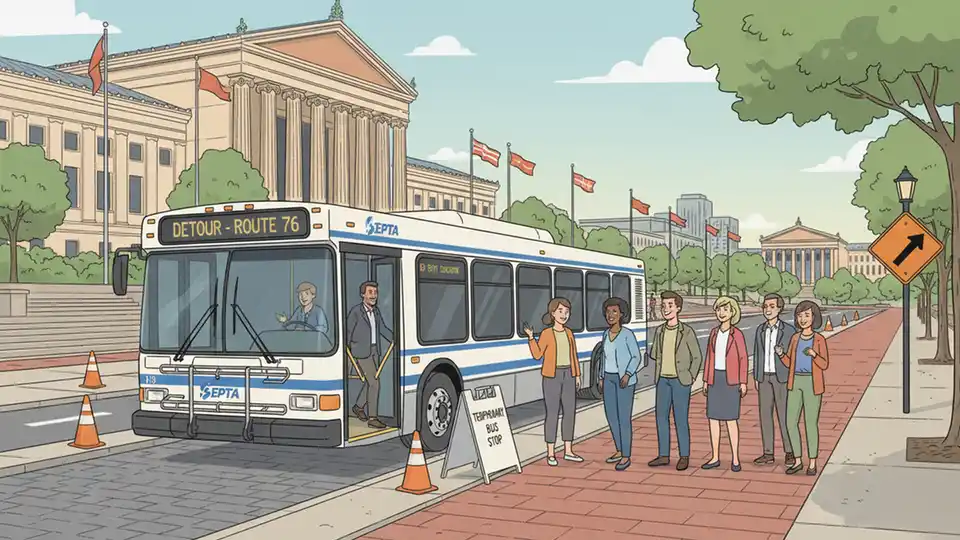 SEPTA Routes Detour for Museum District Event