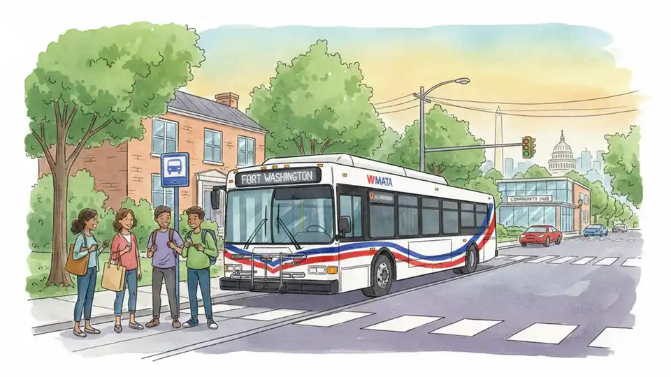 WMATA Adjusts P87 Route Stop on Allentown Rd
