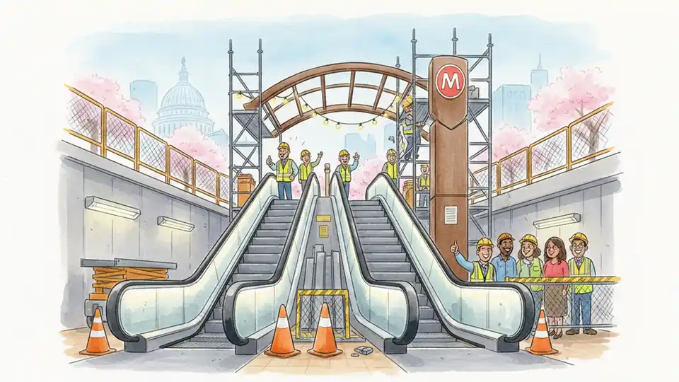 Metro Adds Weather Protection at Tenleytown Station