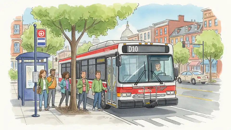 DC Metro Adjusts D10 Stop for Station Work