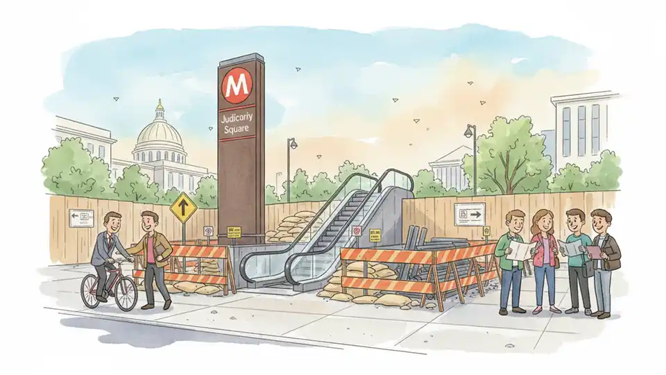 Metro Upgrades Judiciary Square with New Access