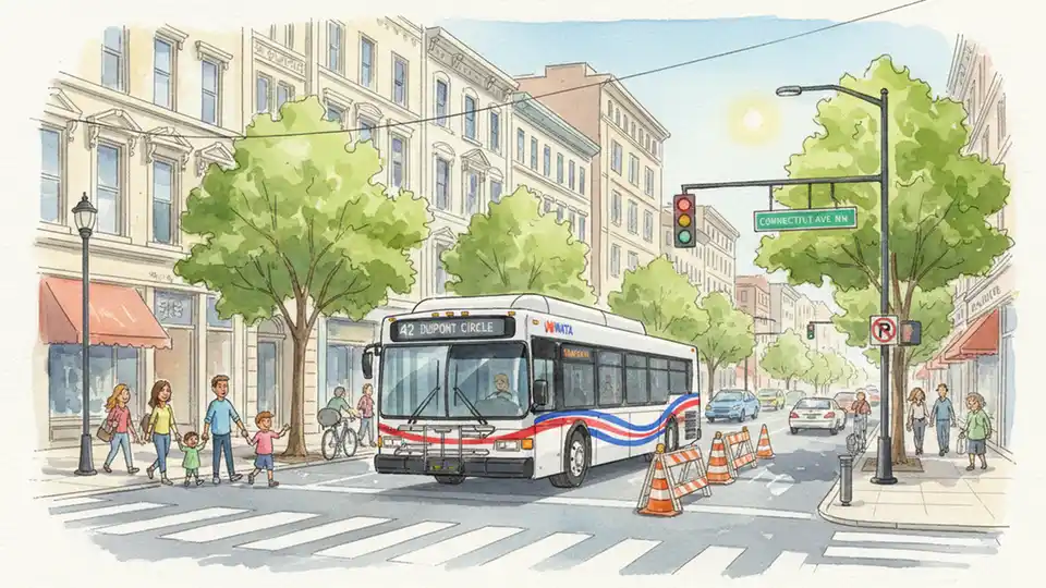 DC Buses Reroute for Connecticut Avenue Work