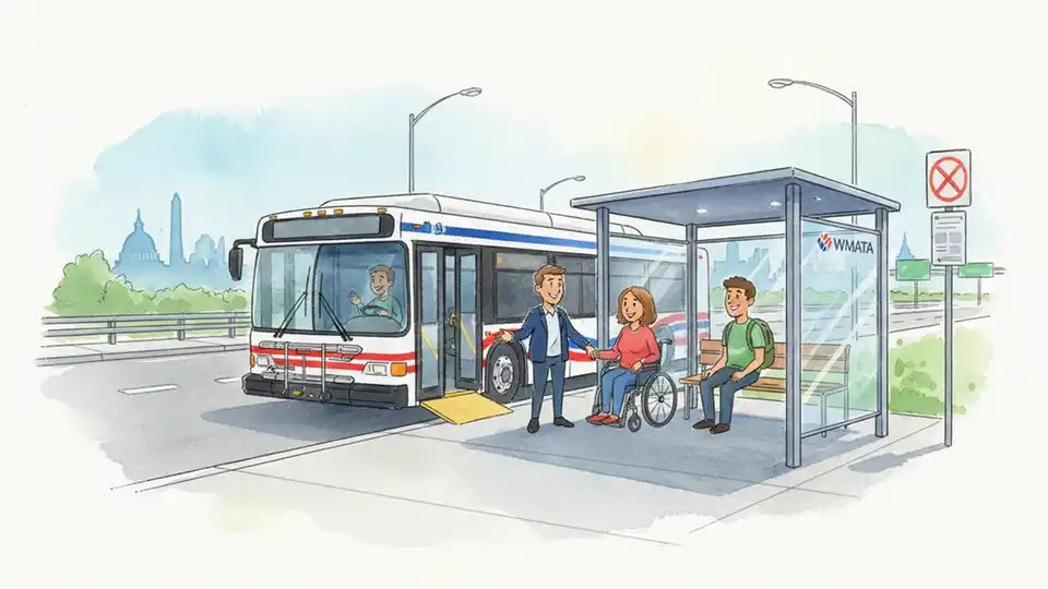 WMATA Upgrades Bus Stops for Accessibility