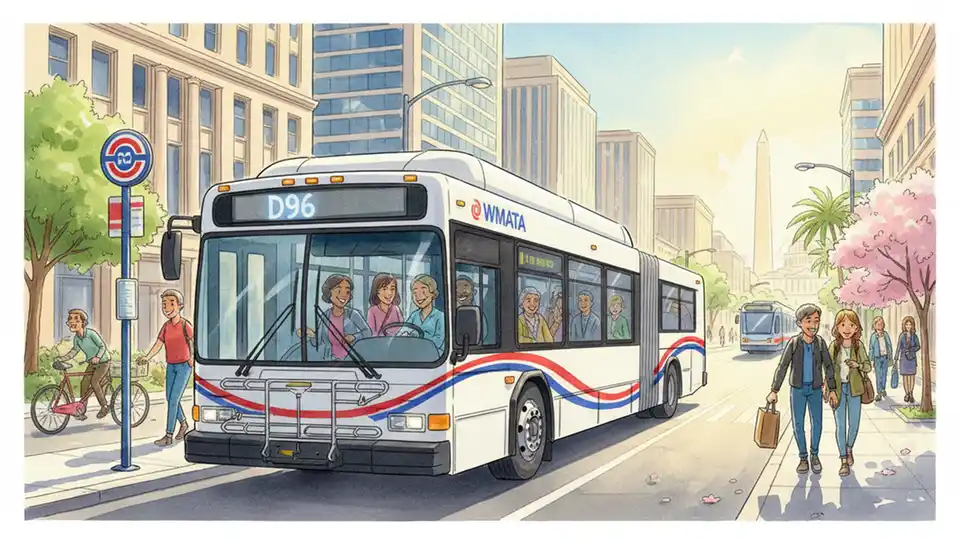 WMATA D96 Stop Closes for Construction Project