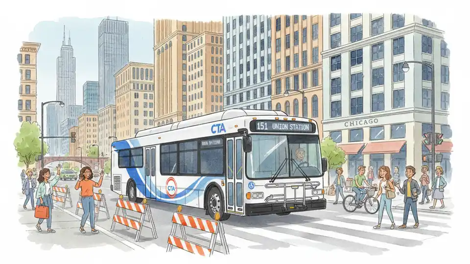 CTA Reroutes Buses to Keep Chicago Moving