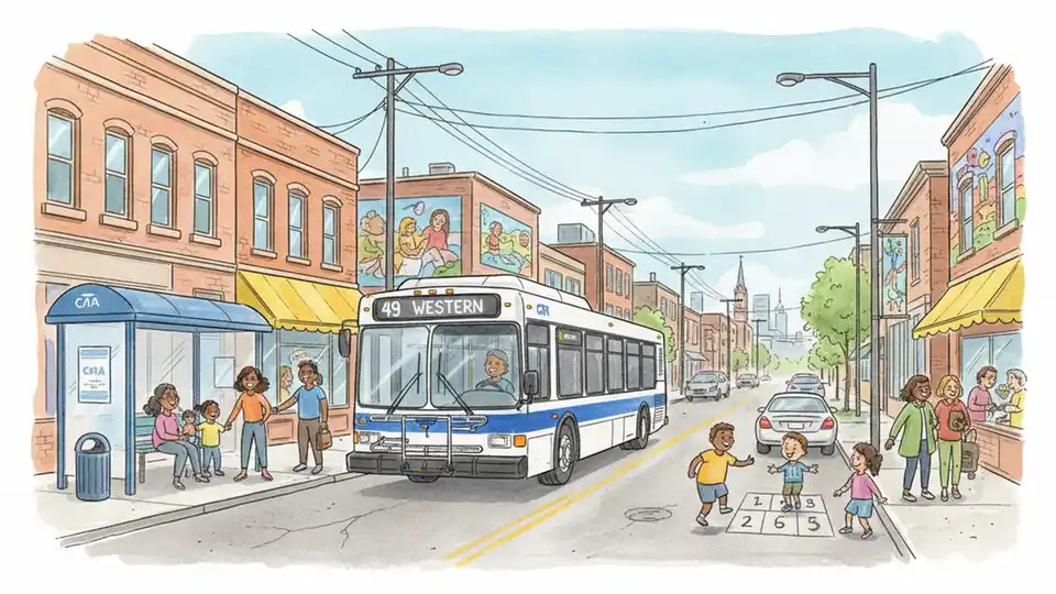 CTA Reroutes Route 49 Around Street Blockage