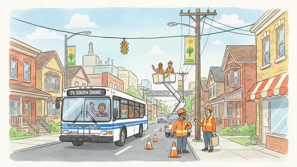 CTA Reroutes South Shore Buses for Utility Work