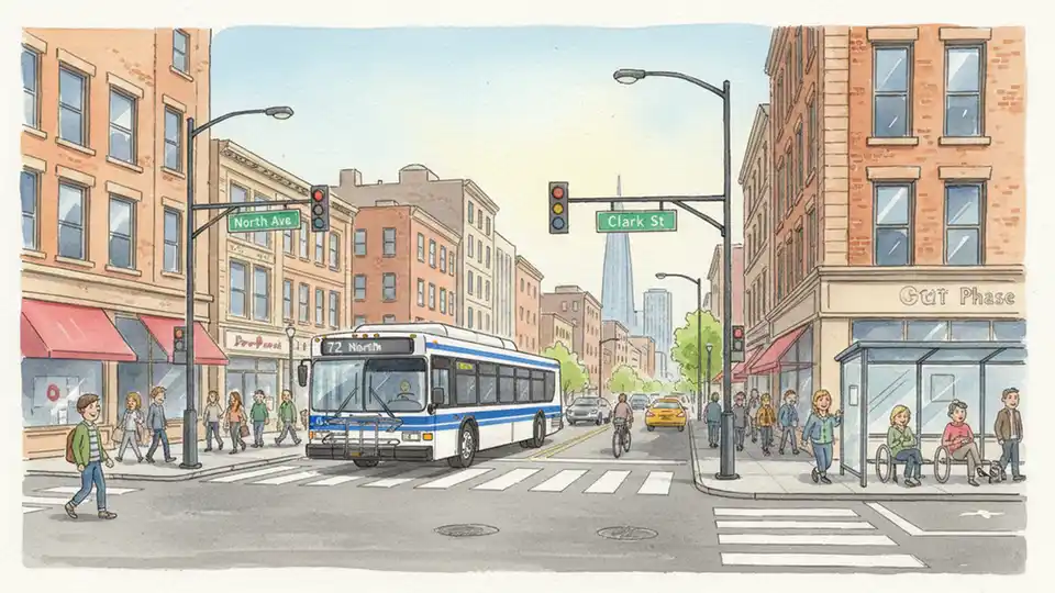 CTA Route 72 Adjusts to Pedestrian Surge
