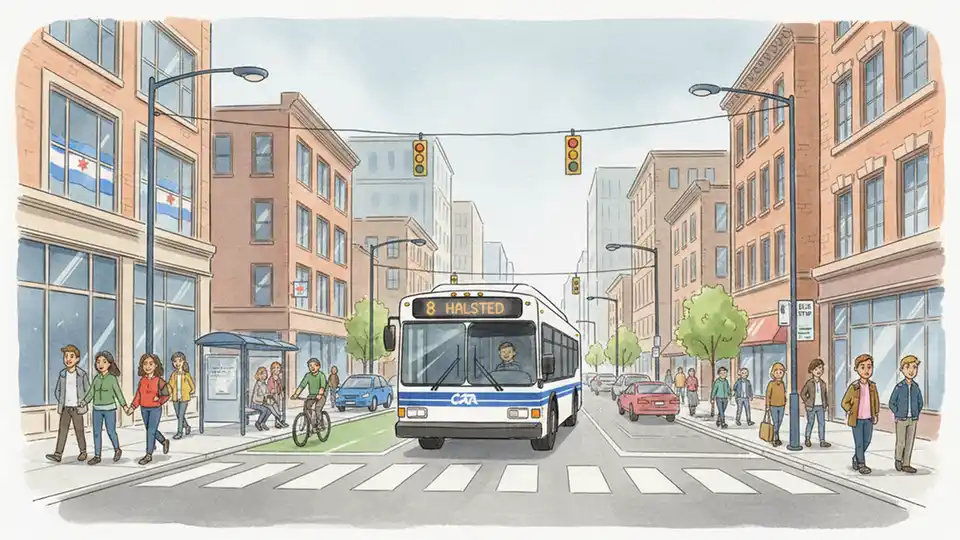 Chicago Route 8 Reroutes for 13-Month Project