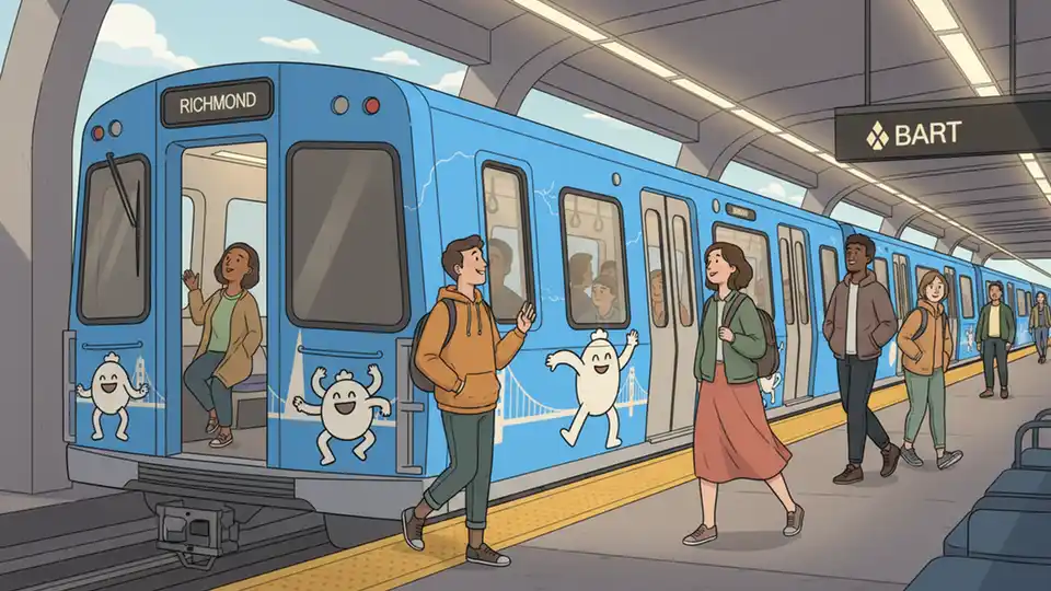 BART Tests Wrapped Trains for New Revenue