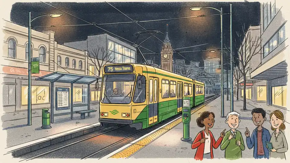 Melbourne Route 75 Trams Resume After Night Fault