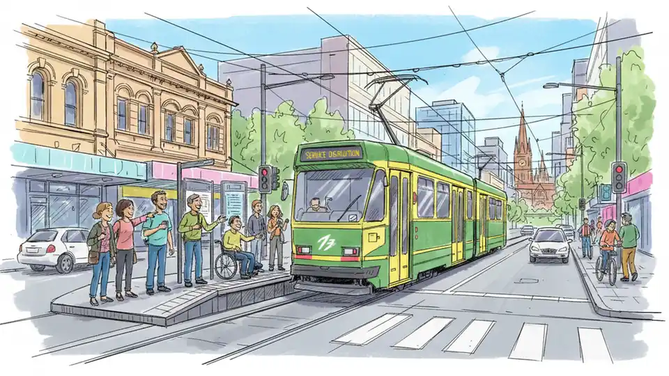 Melbourne Trams Adjust for April 26 Rallies