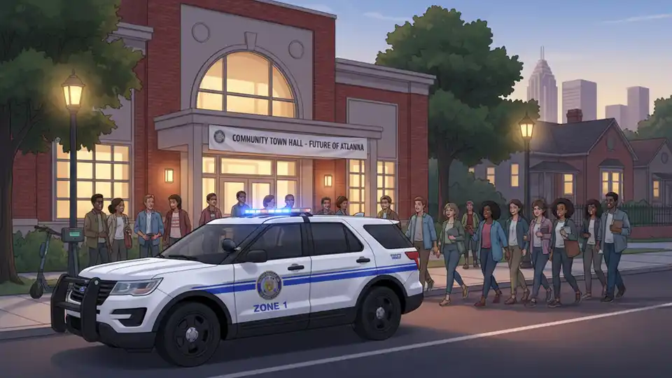 Atlanta Police Provide Shuttle for Town Hall