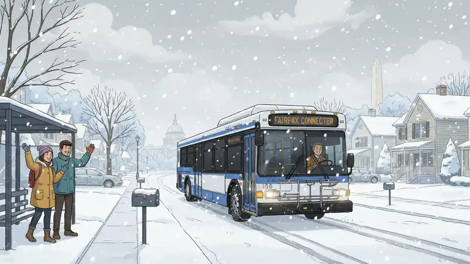 Fairfax Connector Adjusts Routes for Winter Weather