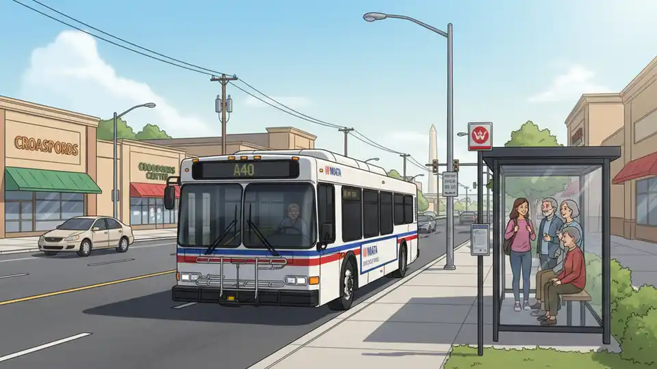 WMATA Relocates A40 Stop for Safety