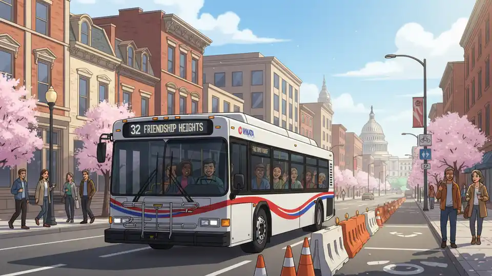 WMATA Reroutes Buses Around Construction Zone