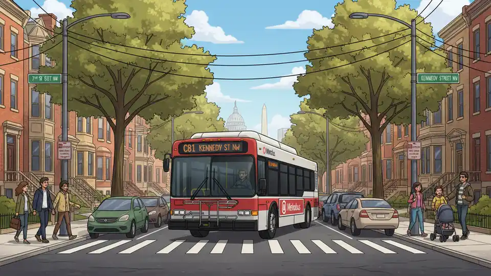 WMATA C81 Detours Around Kennedy Street Work