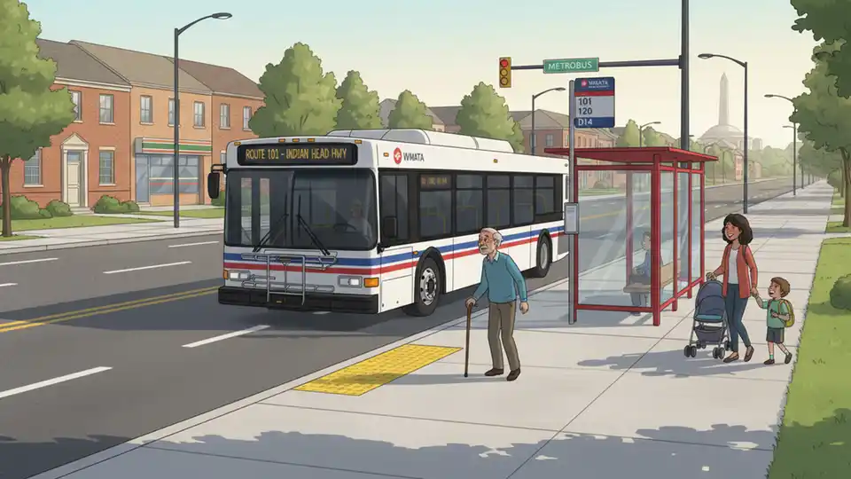 WMATA Adds Accessible C11 Stop on Salisbury Drive