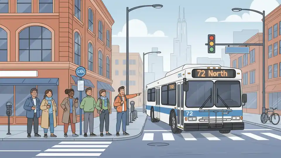 CTA Adjusts Route 72 Stop for Street Work