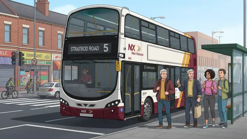 Birmingham Service 5 Reroutes for Infrastructure Work