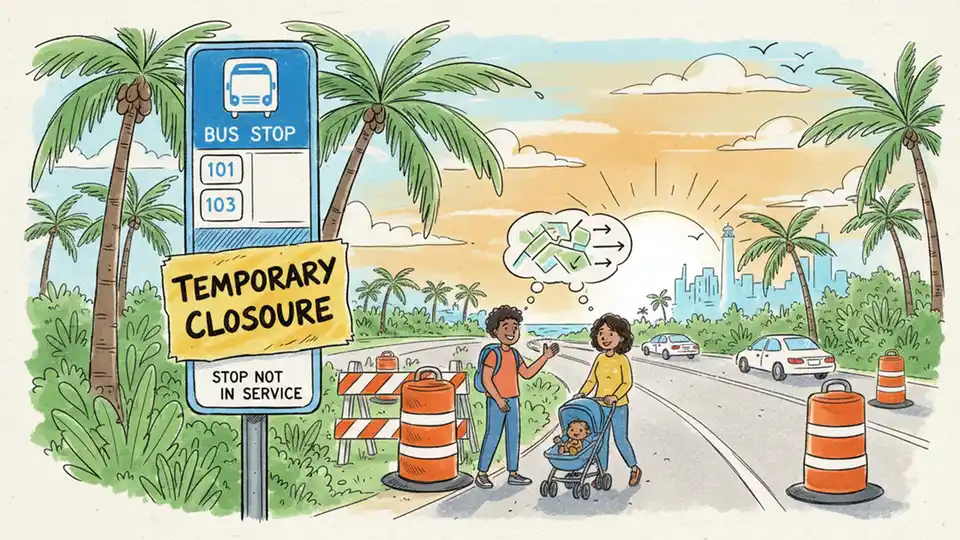 A1A Stop Closes for Construction Safety