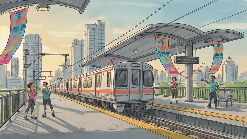 Miami Metrorail Opens Early for Marathon Access