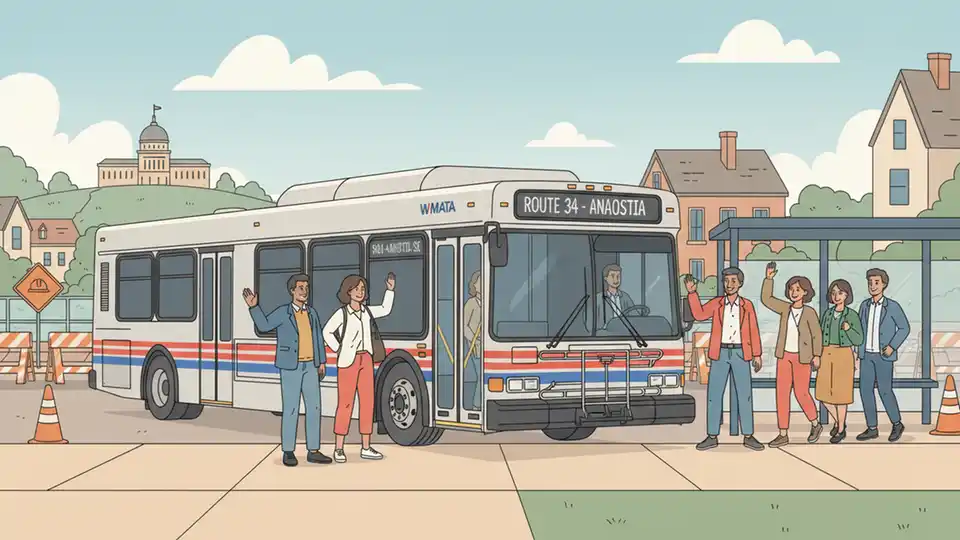 DC Metro Adjusts C53 Stops for Construction