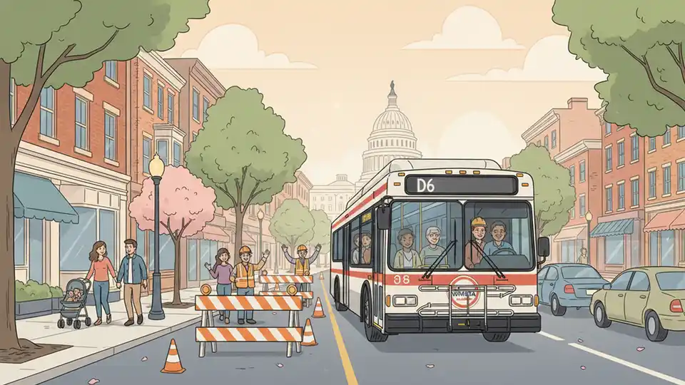 DC Metro Buses Reroute for Construction Work