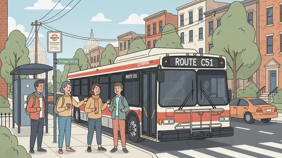 Metro Adjusts C51 Stop for Construction Work