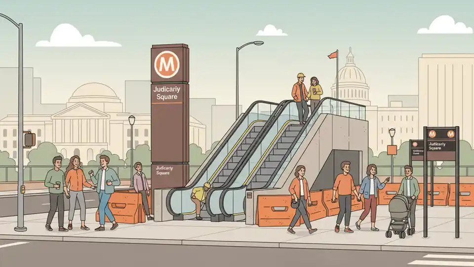Metro Upgrades Judiciary Square with New Access