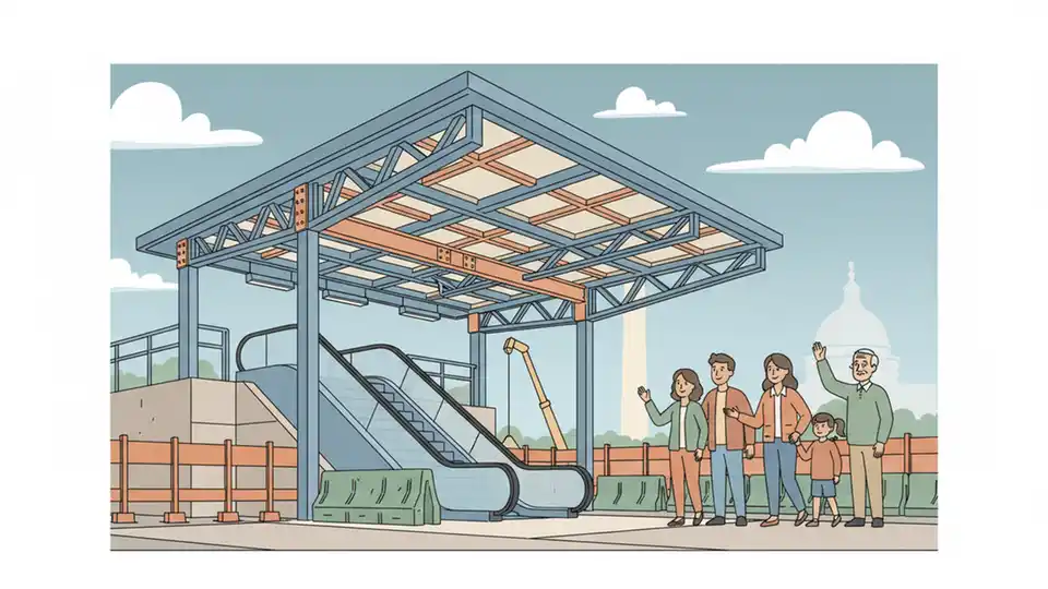 Metro Upgrades Arlington Cemetery Station with Canopies