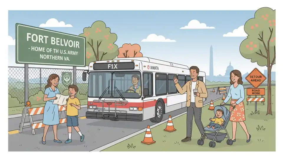 WMATA F1X Detours for Fort Belvoir Construction