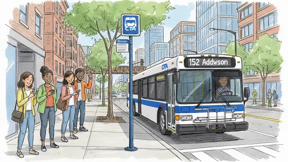 CTA Consolidates Route 152 Stops at Brown Line