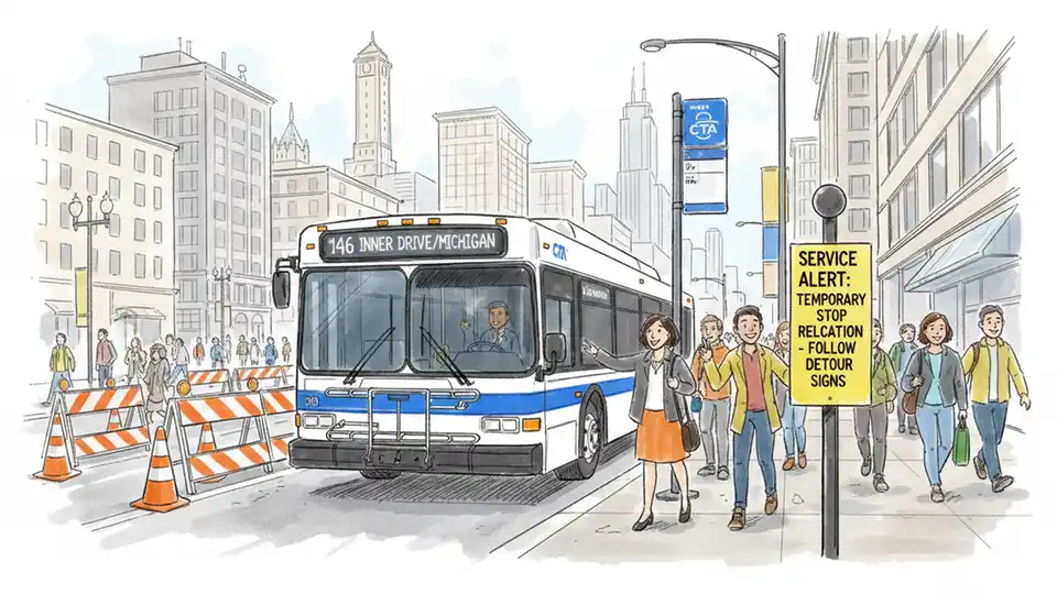 CTA Adjusts Service for Howard Sidewalk Work