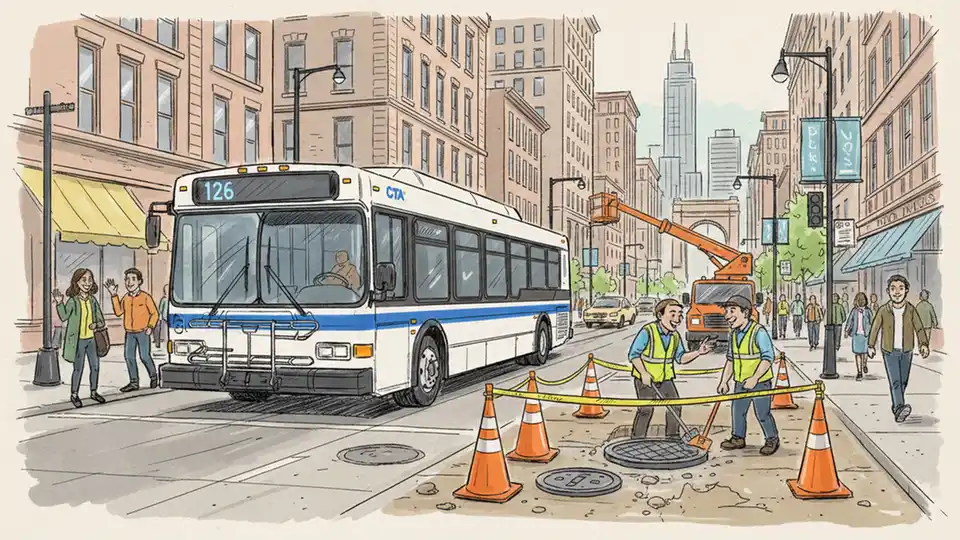CTA Reroutes Bus 126 for Utility Work