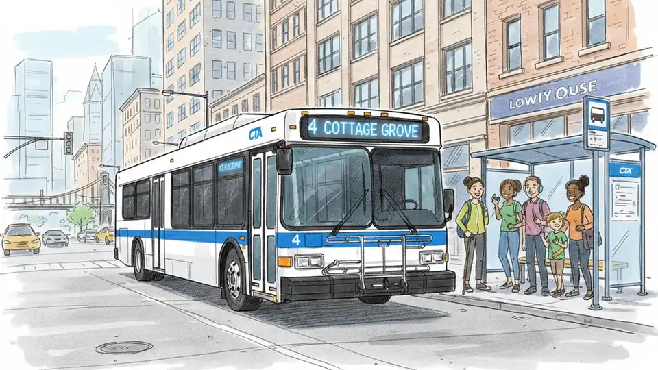CTA Reroutes Bus 4 Around Construction Work