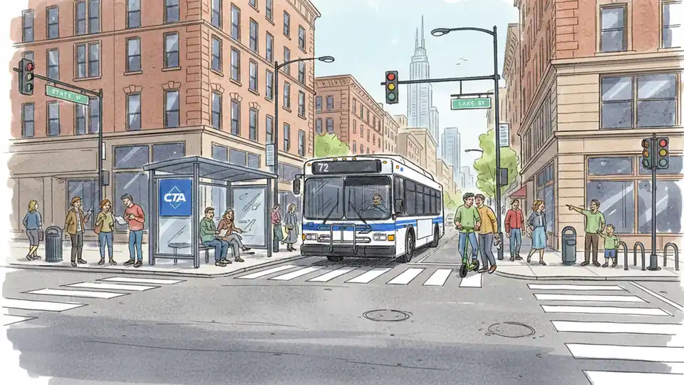 Chicago Route 72 Stop Shifts for Infrastructure Work